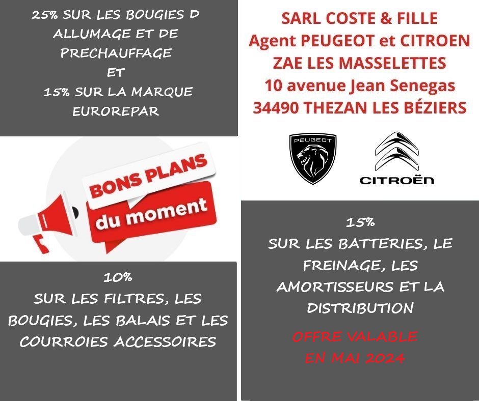 Concessionnaire Citroën vente de voiture neuve Corneilhan près de Béziers