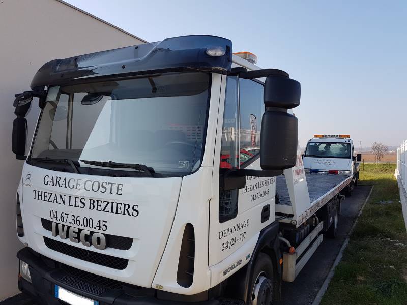 REMORQUAGE GARAGE COSTEET FILLE A THEZAN LES BEZIERS