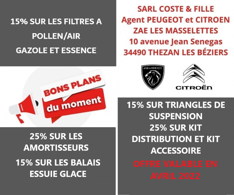 GARAGE COSTE ET FILLE A THEZAN LES BEZIERS