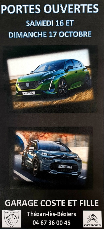 GARAGE COSTE ET FILLE A THEZAN LES BEZIERS